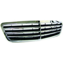 MERCEDES C-Class W203 04-07 Ribbad Krom/Silver Sportgrill AVANTGARDE-Look DIEDERICHS